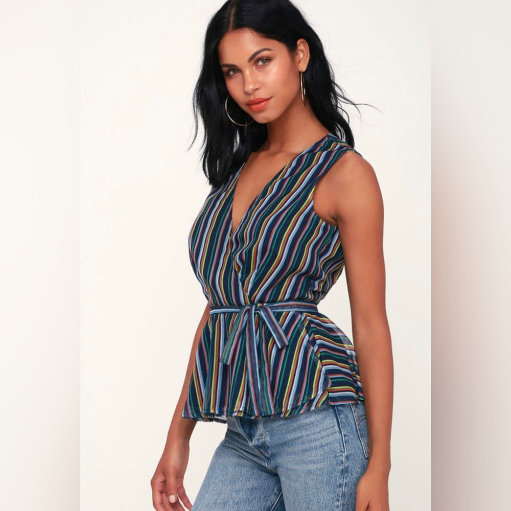 Striped Shortsleeved Top